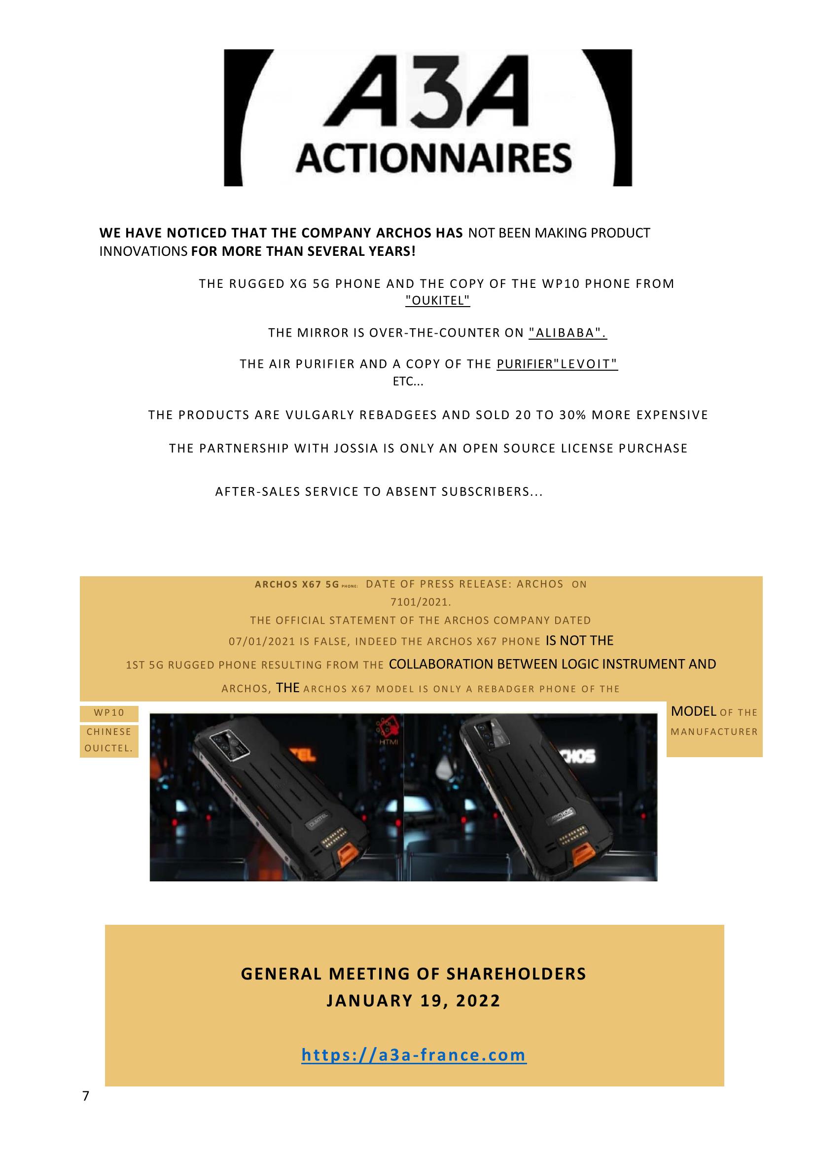 07-ARCHOS no longer does Innovation