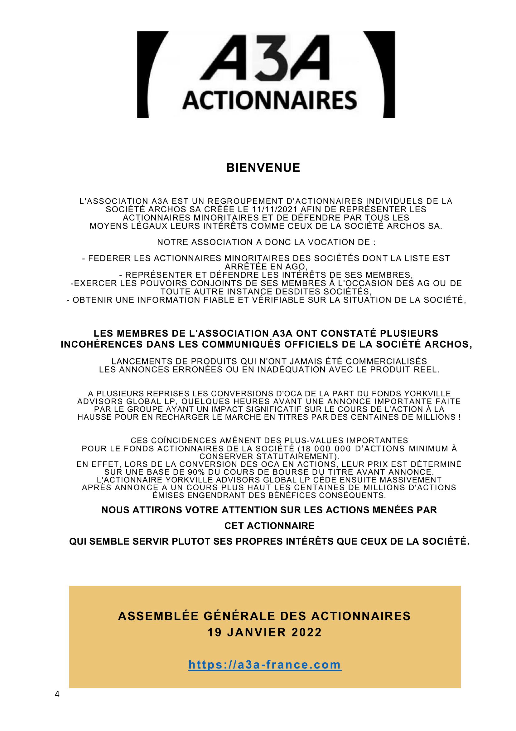 A3A Bienvenue