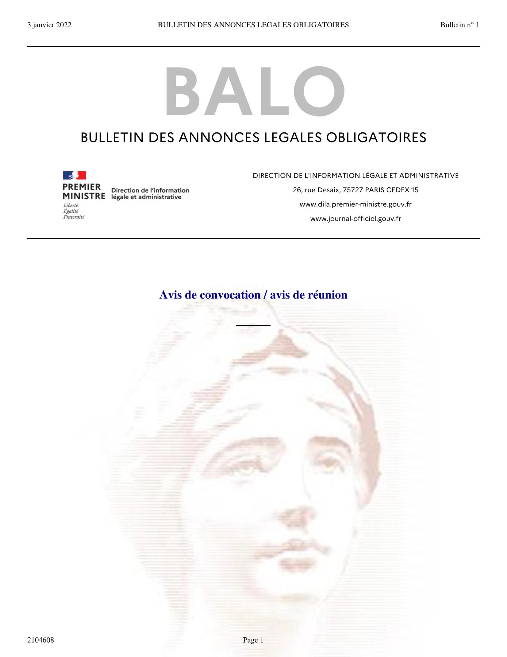 AGE 19 JANVIER 2022 : ARCHOS BALO
